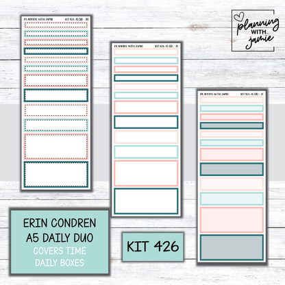 Kit 426 Erin Condren Daily Duo Sticker Kit