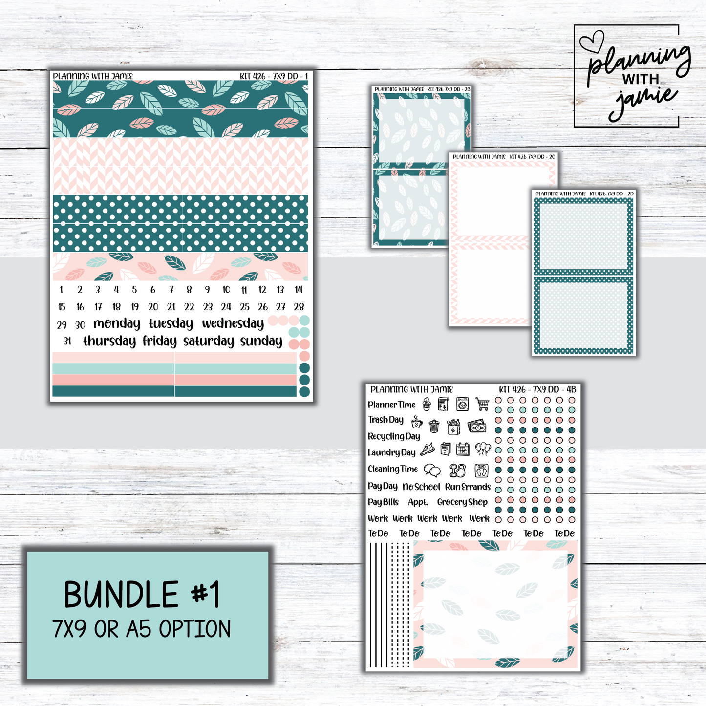 Kit 426 Erin Condren Daily Duo Sticker Kit