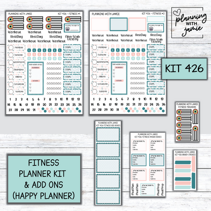 Kit 426 Weekly Fitness Sticker Kit