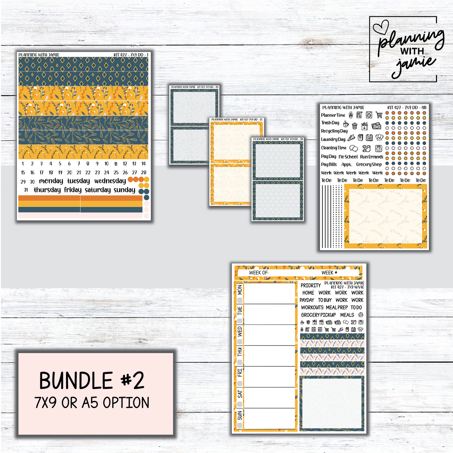 Kit 427 Erin Condren Daily Duo Sticker Kit