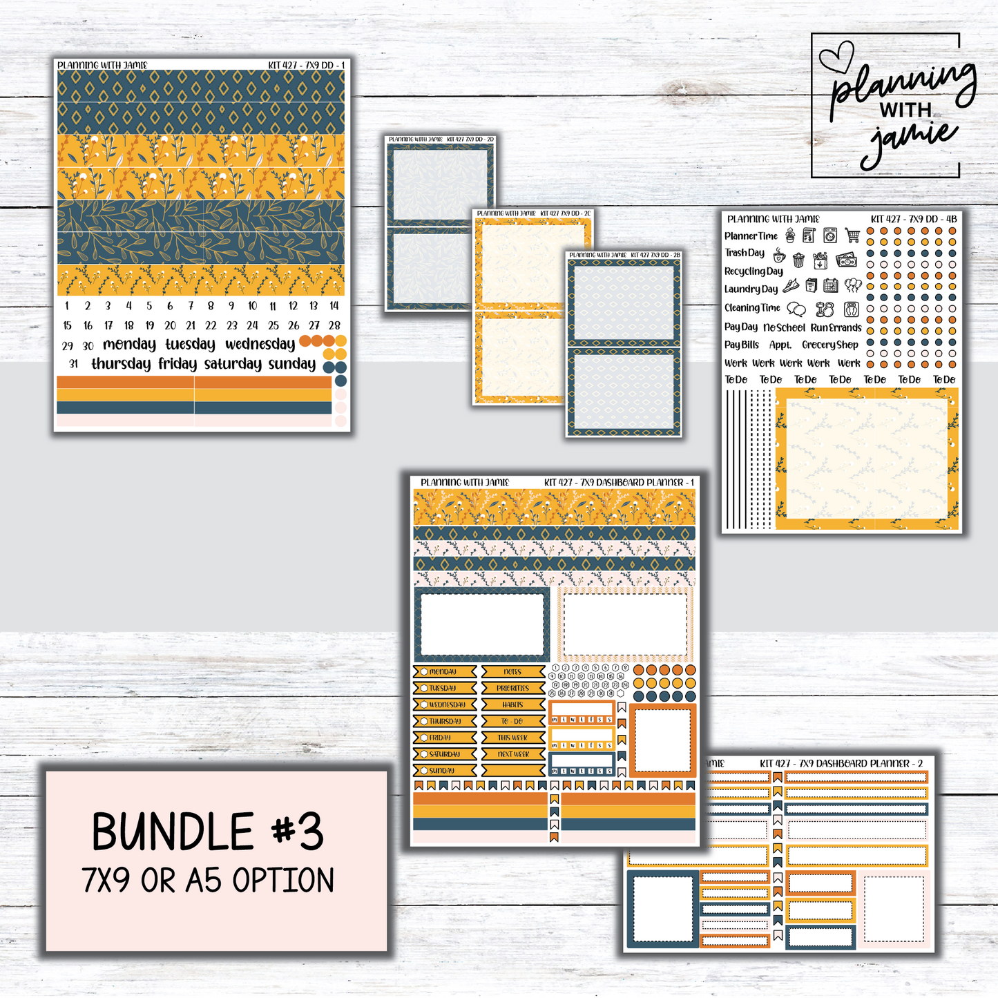 Kit 427 Erin Condren Daily Duo Sticker Kit