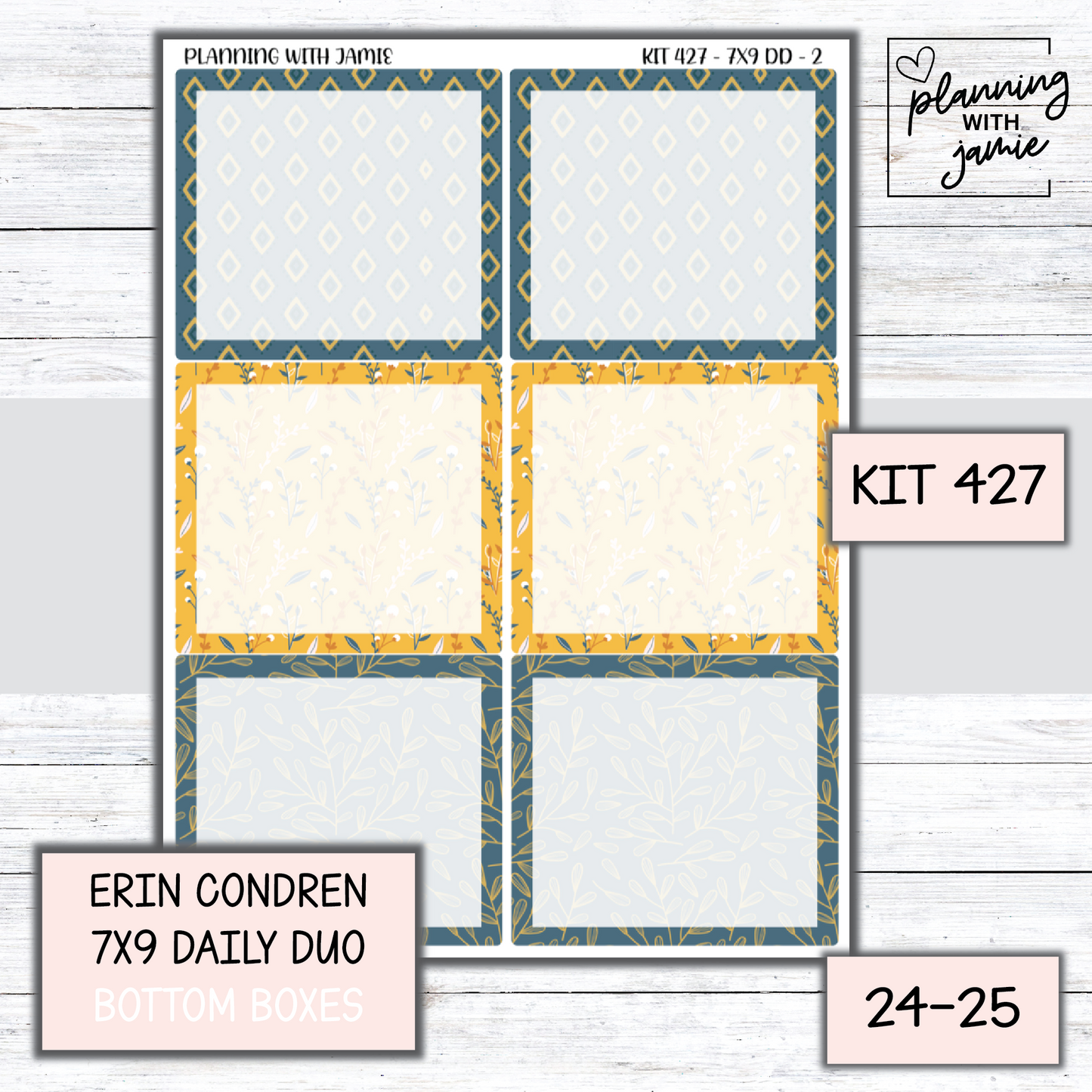 Kit 427 Erin Condren Daily Duo Sticker Kit