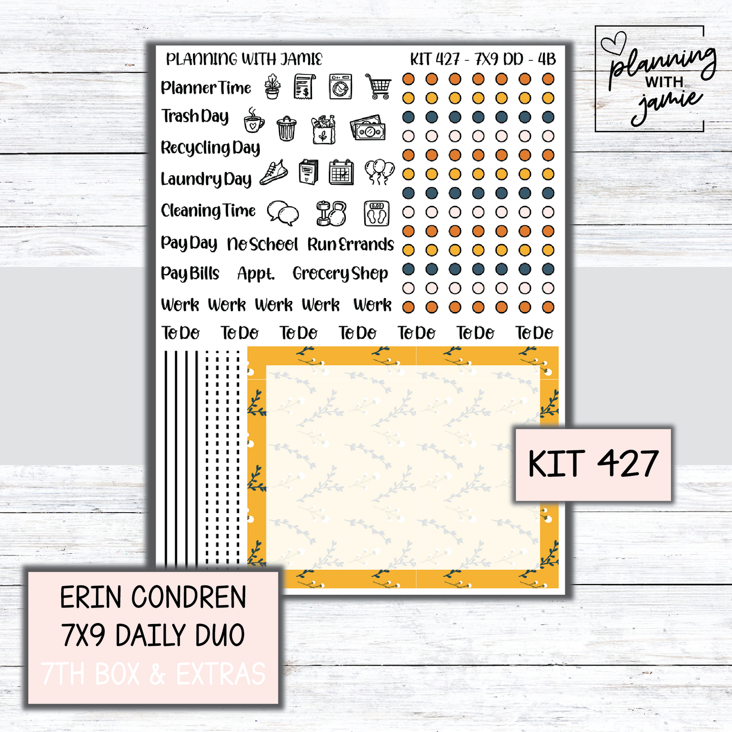 Kit 427 Erin Condren Daily Duo Sticker Kit
