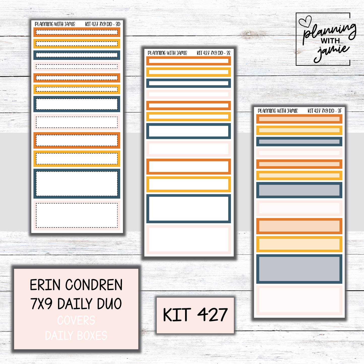 Kit 427 Erin Condren Daily Duo Sticker Kit