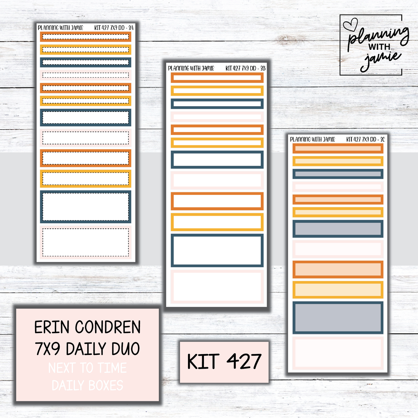 Kit 427 Erin Condren Daily Duo Sticker Kit
