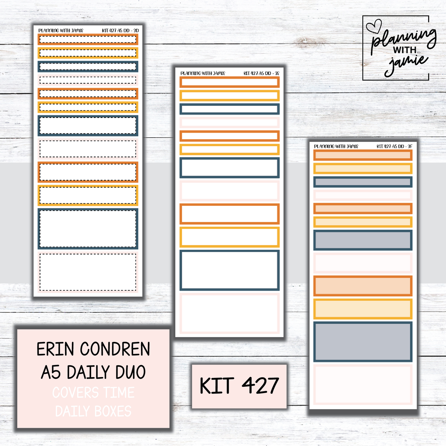 Kit 427 Erin Condren Daily Duo Sticker Kit