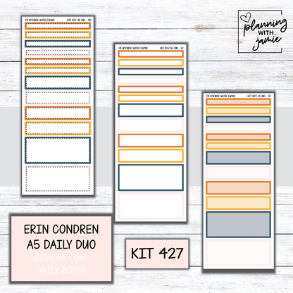 Kit 427 Erin Condren Daily Duo Sticker Kit
