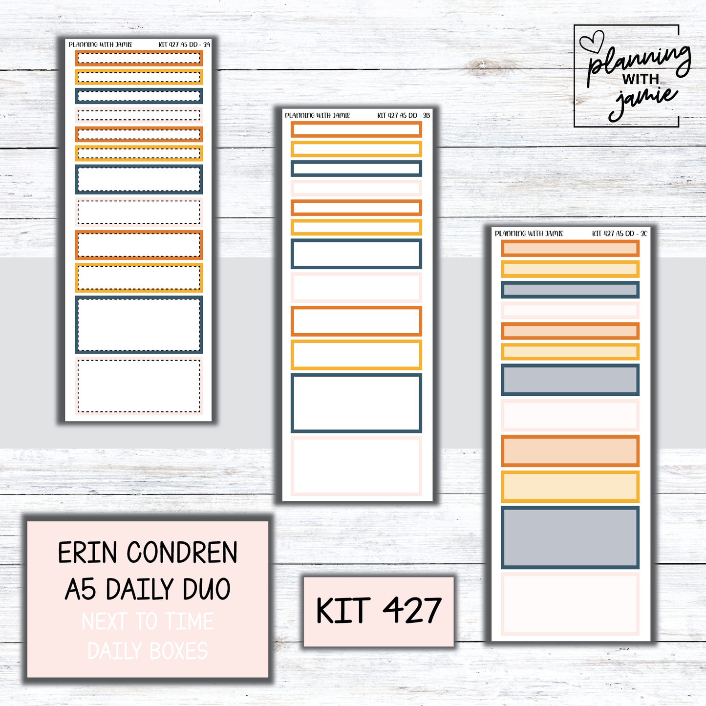 Kit 427 Erin Condren Daily Duo Sticker Kit