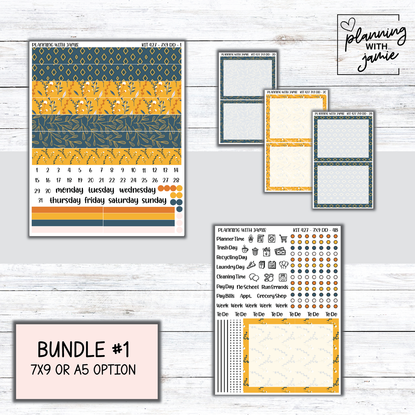 Kit 427 Erin Condren Daily Duo Sticker Kit