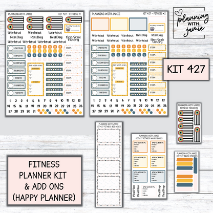 Kit 427 Weekly Fitness Sticker Kit