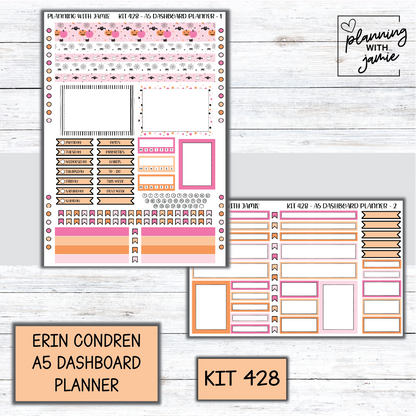 Kit 428 Erin Condren Dashboard Planner Sticker Kit