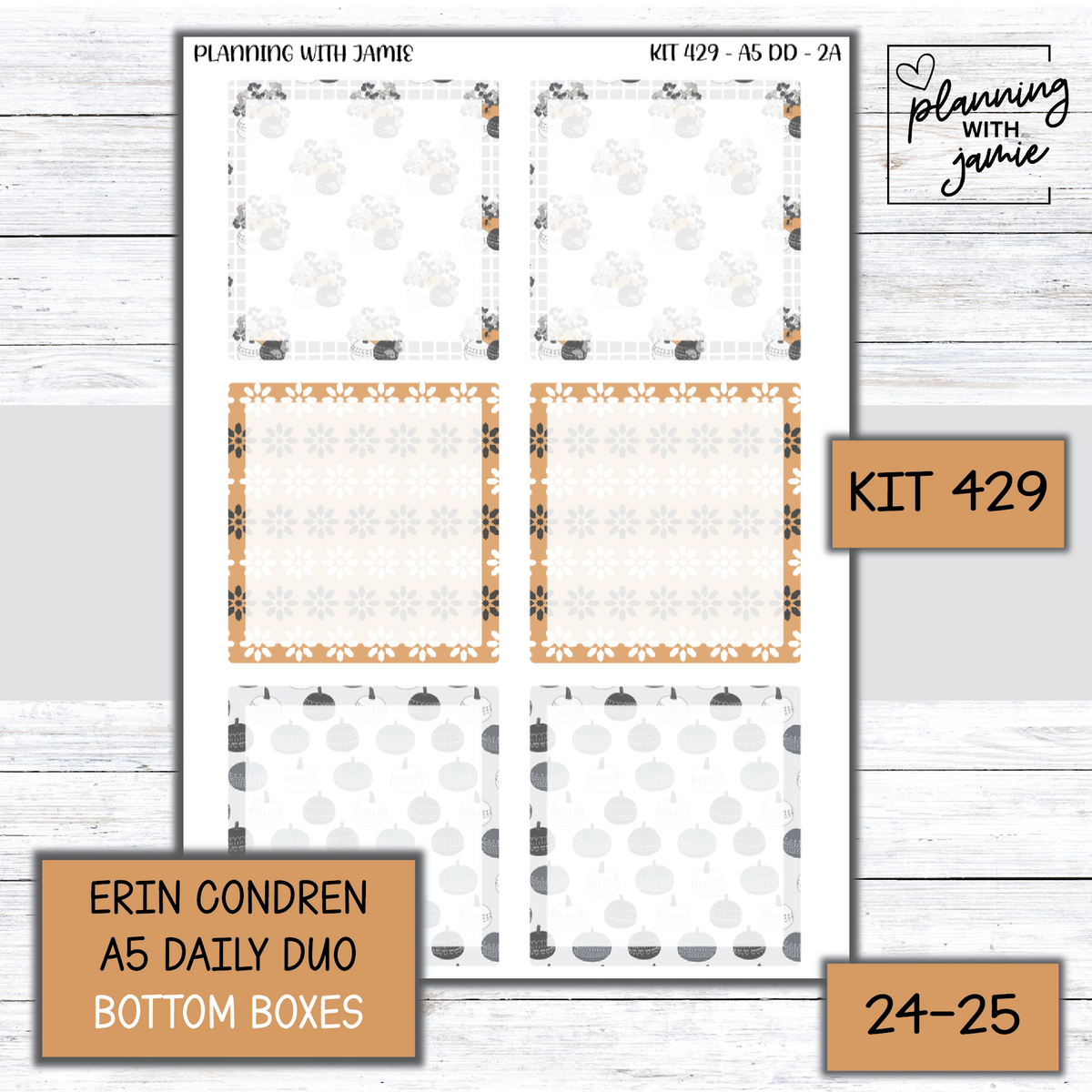Kit 429 Erin Condren Daily Duo Sticker Kit