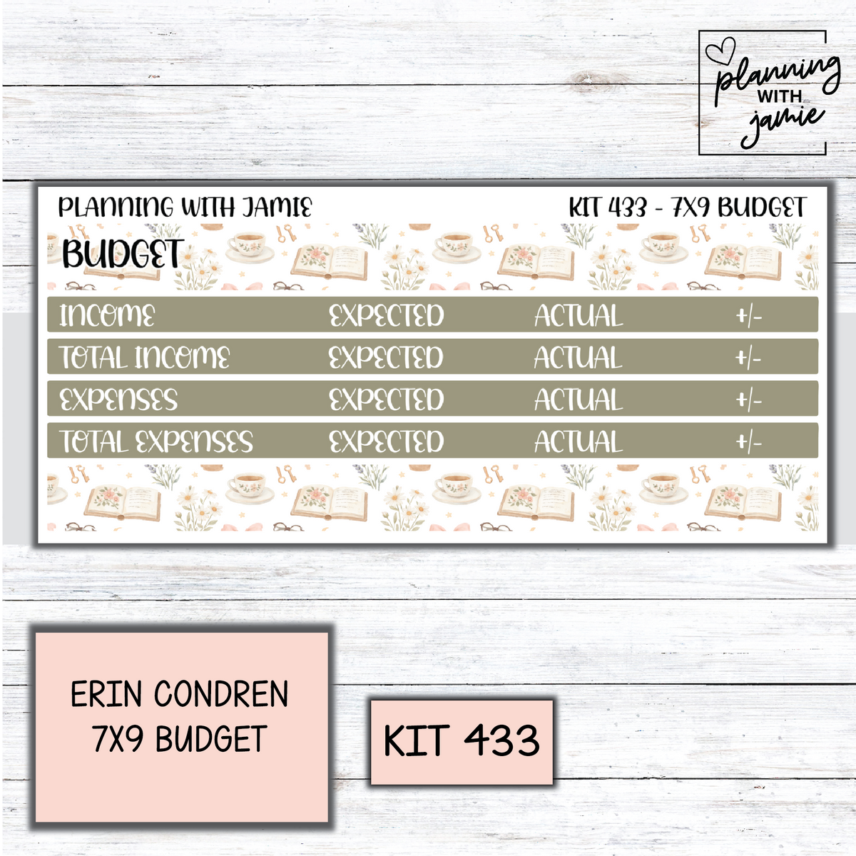Kit 433 7x9 Budget Sticker Kit