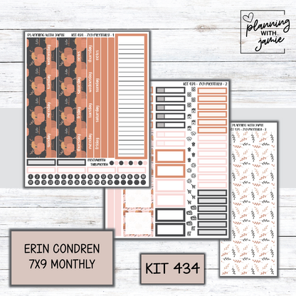 KIT 434 Erin Condren 7X9 OR A5 Monthly Kit