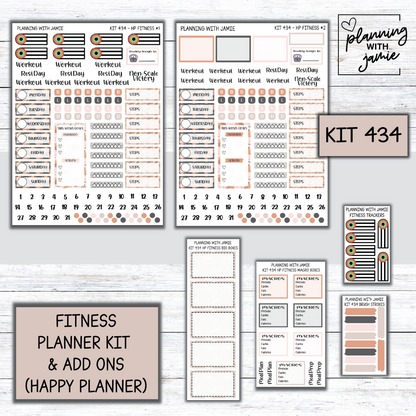 Kit 434 Weekly Fitness Sticker Kit