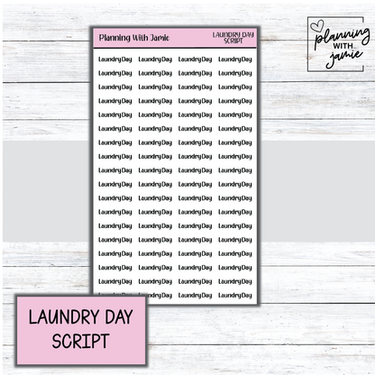 LAUNDRY DAY SCRIPT STICKERS