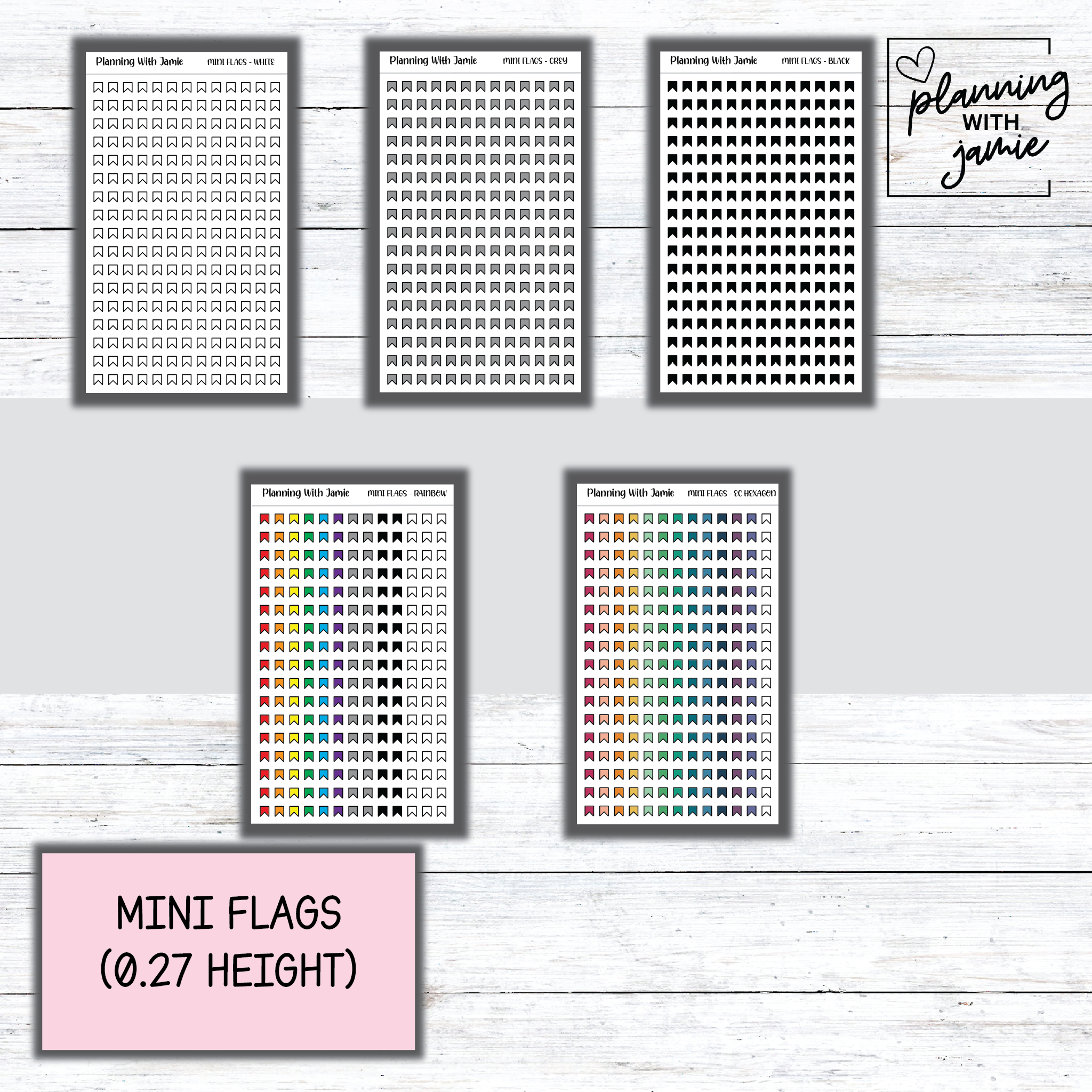 MINI FLAGS ICONS – Planning With Jamie