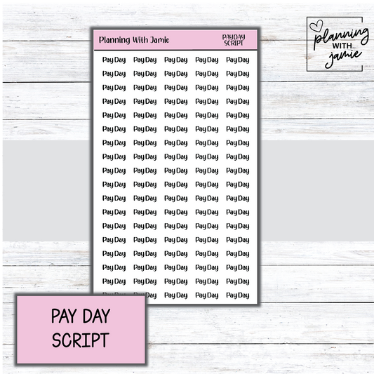 PAYDAY SCRIPT STICKER