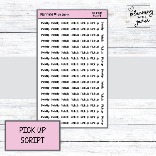 PICK UP SCRIPT STICKERS