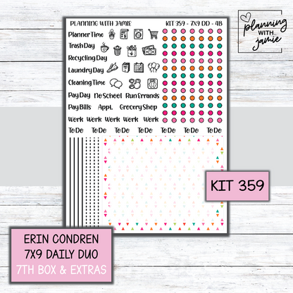 Kit 359 Erin Condren Daily Duo Sticker Kit