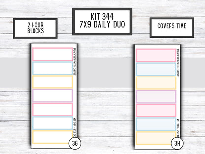 Kit 344 Erin Condren Daily Duo || Weekly Sticker Kit || Daily Duo Stickers || Erin Condren Stickers || VALENTINES STICKERS || CUTE Stickers