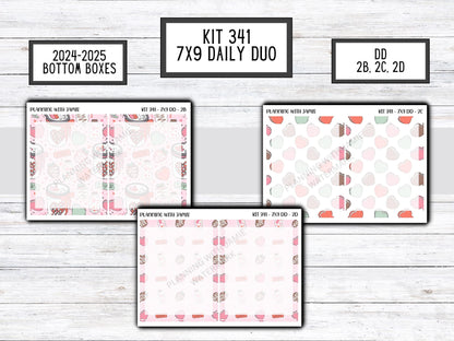 Kit 341 Erin Condren Daily Duo || Weekly Sticker Kit || Daily Duo Stickers || Erin Condren Stickers || VALENTINES STICKERS