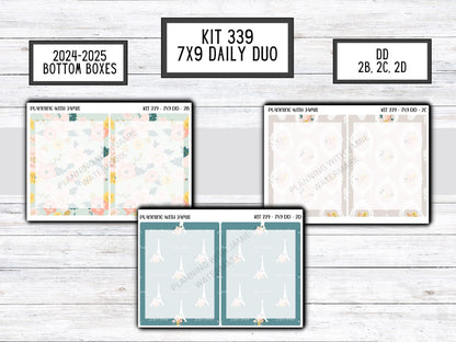 Kit 339 Erin Condren Daily Duo || Weekly Sticker Kit || Daily Duo Stickers || Erin Condren Stickers || Pretty STICKERS