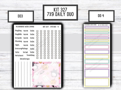 Kit 327 Erin Condren Daily Duo || Weekly Sticker Kit || Daily Duo Stickers || HALLOWEEN STICKERS