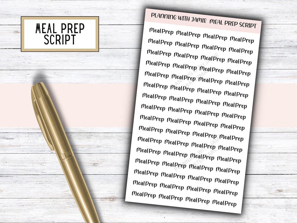 MEAL PREP Planner Stickers, Meal Prepping Sticker, Planner Stickers, M ...