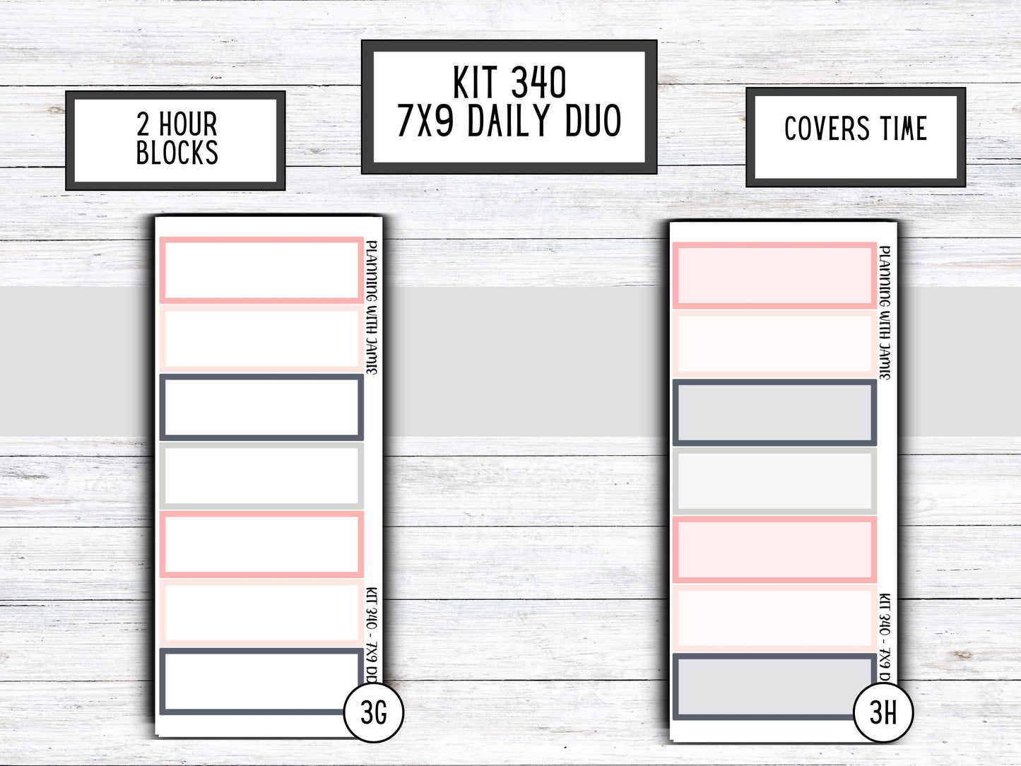 Kit 340 Erin Condren Daily Duo || Weekly Sticker Kit || Daily Duo Stickers || Erin Condren Stickers || Pretty STICKERS || Flower Stickers