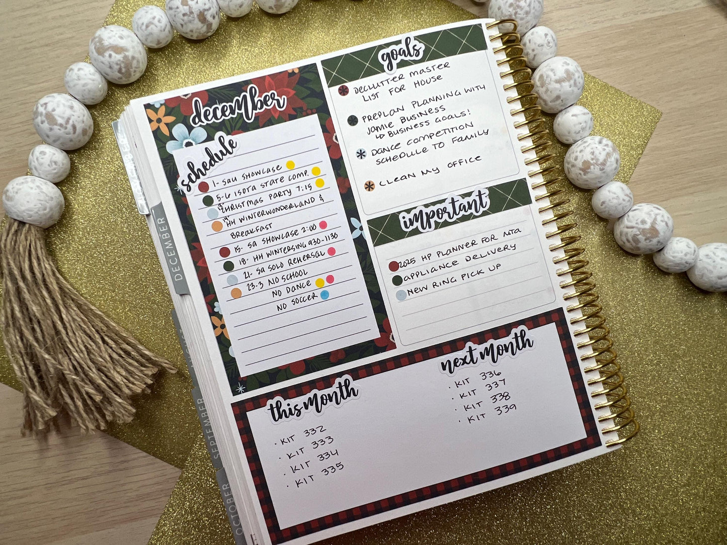 KIT 337 Erin Condren Dashboard Sticker Kit || Dashboard Monthly Sticker || Erin Condren Dashboard Sticker || WINTER Stickers