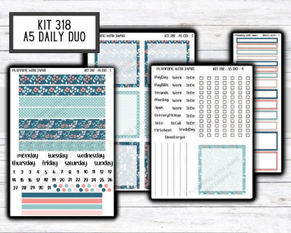 Kit 318 Erin Condren Daily Duo || Weekly Sticker Kit || Daily Duo Stickers || SPRING STICKERS