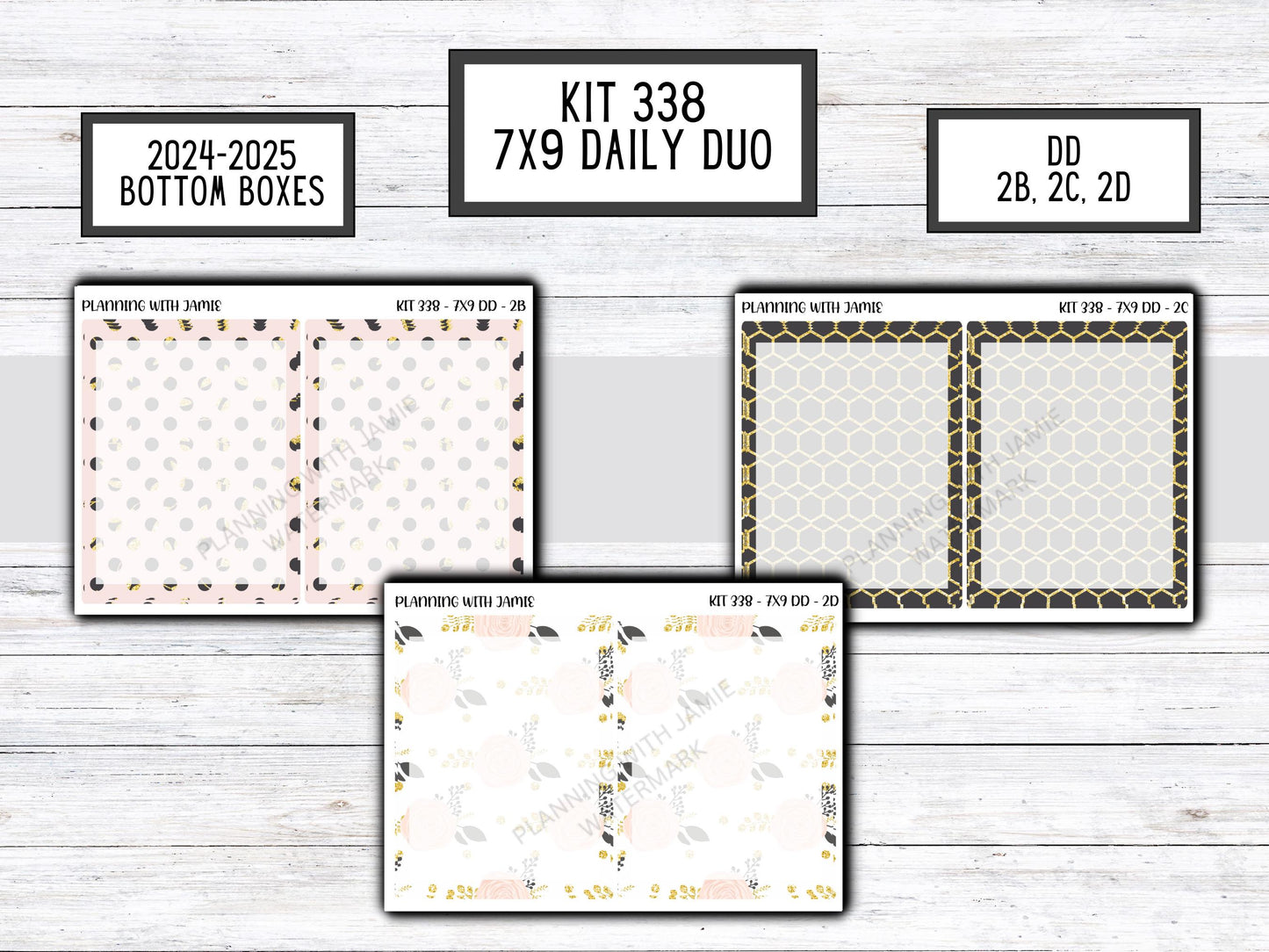 Kit 338 Erin Condren Daily Duo || Weekly Sticker Kit || Daily Duo Stickers || NEW YEAR Stickers || Pretty STICKERS
