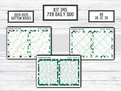 Kit 345 Erin Condren Daily Duo || Weekly Sticker Kit || Daily Duo Stickers || Erin Condren Stickers || ST PATRICKS DAY Stickers