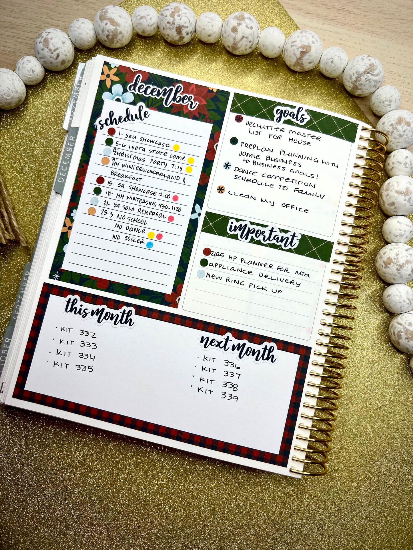 KIT 340 Erin Condren Dashboard Sticker Kit || Dashboard Monthly Sticker || Erin Condren Dashboard Sticker || PRETTY Stickers | FLORAL Stickers