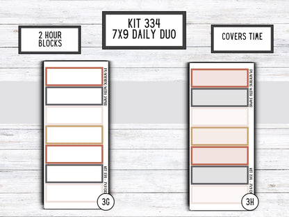 Kit 334 Erin Condren Daily Duo || Weekly Sticker Kit || Daily Duo Stickers || WINTER Stickers || CHRISTMAS STICKERS