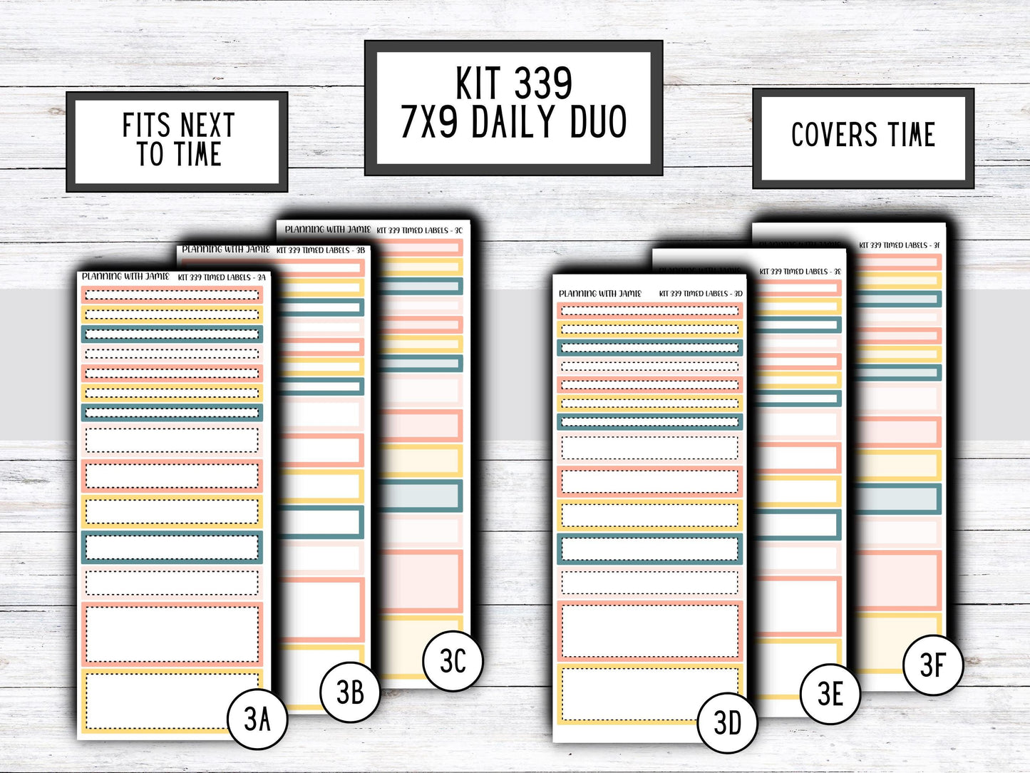 Kit 339 Erin Condren Daily Duo || Weekly Sticker Kit || Daily Duo Stickers || Erin Condren Stickers || Pretty STICKERS