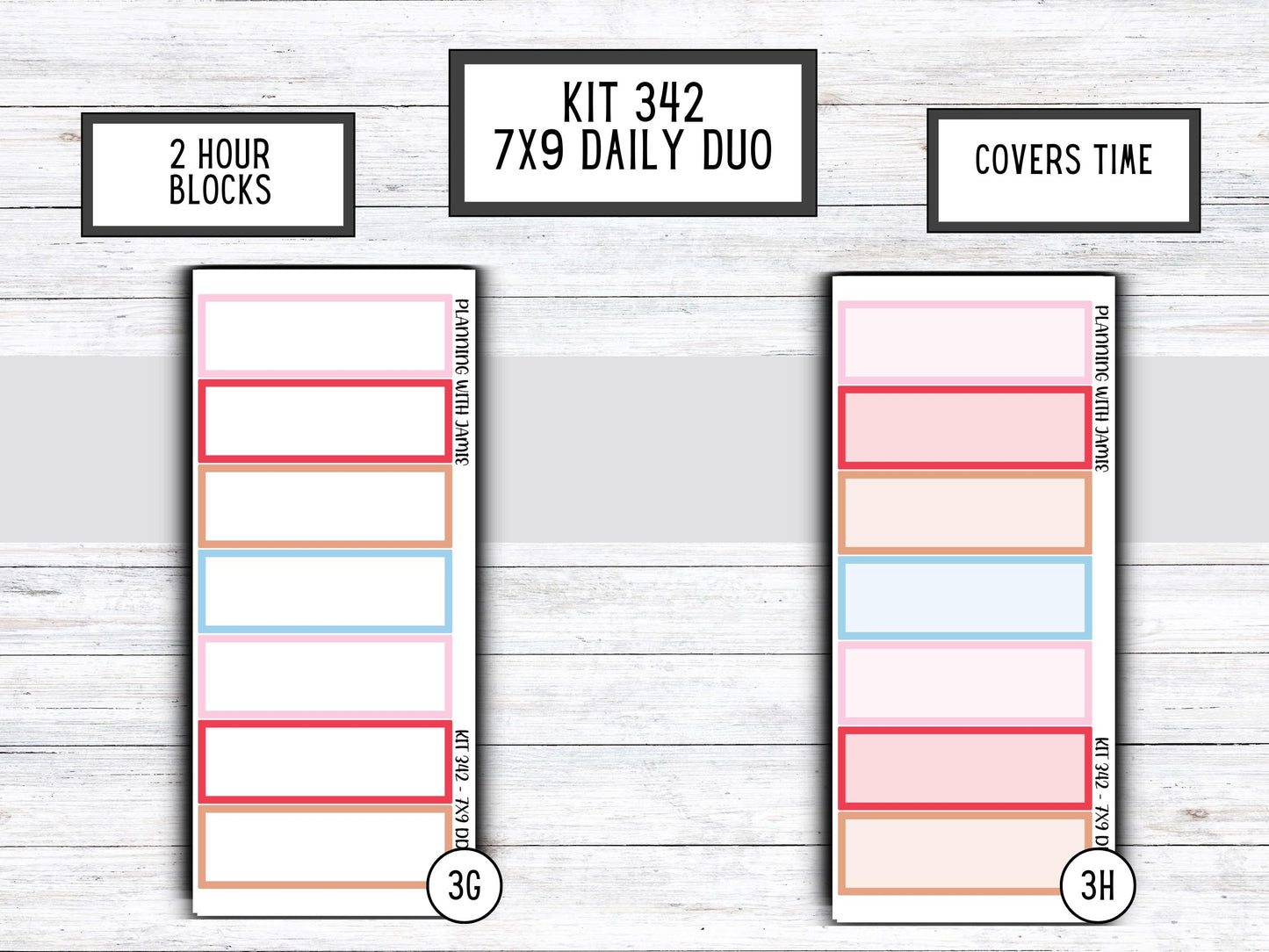 Kit 342 Erin Condren Daily Duo || Weekly Sticker Kit || Daily Duo Stickers || Erin Condren Stickers || VALENTINES STICKERS